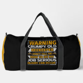 Warning Crumpy Old Beekeeper  Duffle Bag (Vorderseite)