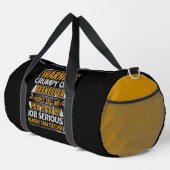 Warning Crumpy Old Beekeeper  Duffle Bag (Rechte Ecke)