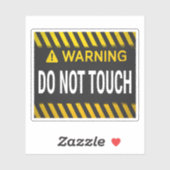 Warning Do Not Touch Aufkleber (Blatt)