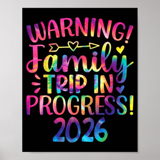 Warning Family Trip In Progress 2026 Poster (Vorne)