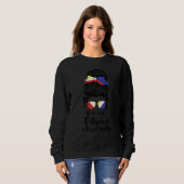 warning! filipino will yell loudly Philippines Sweatshirt (Vorne ganz)