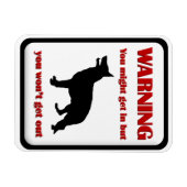 WARNING German Shepherd Magnet (Horizontal)