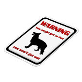 WARNING German Shepherd Magnet (Linke Seite)