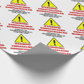 WARNING GESCHENKPAPIER (Ecke)