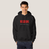 WARNING Hoodie (Vorne ganz)