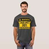 Warning I Cause Safety Briefs Funny EMS Fire T-Shirt (Vorne ganz)