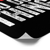 Warning I Do Dumb Things Sarcastic Shirt  Poster (Ecke)