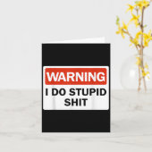 Warning I Do Stud Funny Warning I Do Stud  Karte (Gelbe Blume)