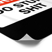 Warning I Do Stud Funny Warning I Do Stud  Poster (Ecke)