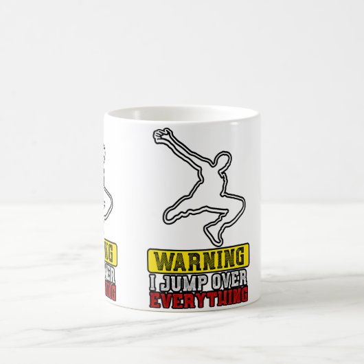 Warning I Jump Over Everything - Free Running Park Kaffeetasse (Mittel)