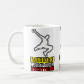 Warning I Jump Over Everything - Free Running Park Kaffeetasse (Links)