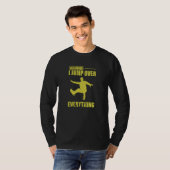 Warning I jump over Everything Parkour Sport T-Shirt (Vorne ganz)