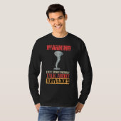 Warning I May Spontaneously Talk About Tornadoes T-Shirt (Vorne ganz)