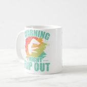 Warning I Might Flip Out Parkour Sport Kaffeetasse (Vorderseite Links)