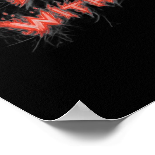 Warning! I Pivot Without Warning Poster (Ecke)