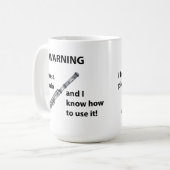 WARNING! Ich habe ein kleines… Kaffeetasse (Vorderseite Links)