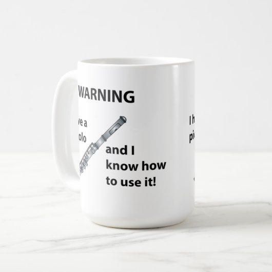 WARNING! Ich habe ein kleines… Kaffeetasse (Vorderseite Links)