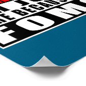 Warning I'm Just Here Because Of Fomo Funny Quote  Poster (Ecke)