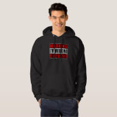 Warning I'm Working Do Not Disturb Funny Quotes Vi Hoodie (Vorne ganz)