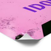 Warning K-Pop Dance Practice and Idol Training Poster (Ecke)