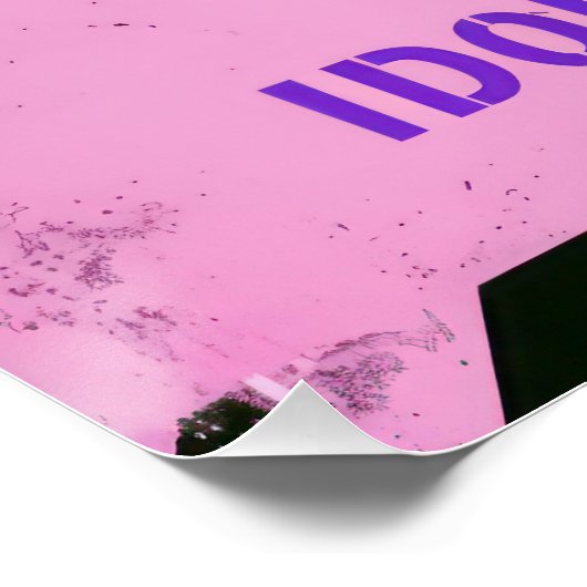 Warning K-Pop Dance Practice and Idol Training Poster (Ecke)