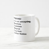 WARNING! KAFFEETASSE (VorderseiteRechts)