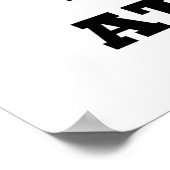 Warning! Losing Brain Cells at an Alarming Rate Poster (Ecke)