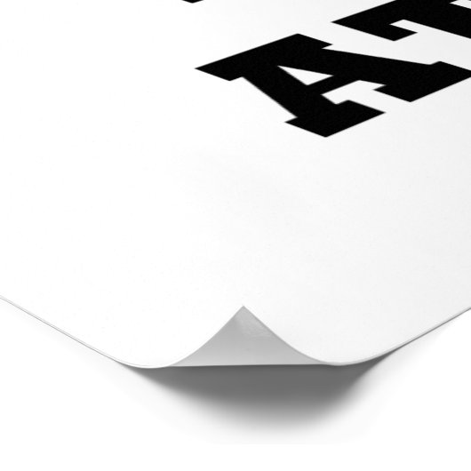 Warning! Losing Brain Cells at an Alarming Rate Poster (Ecke)