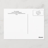 Warning Man Postkarte (Rückseite)