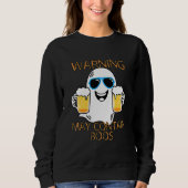 Warning May Contain Boos Mens Halloween Sweatshirt (Vorderseite)