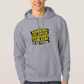 Warning May Contain Coffee & Sarcasm Sweetshirt -  Hoodie (Vorderseite)