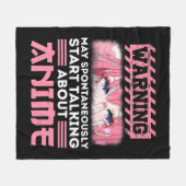 Warning May Spontaneously Start Talking About Anim Fleecedecke (Vorderseite (Horizontal))