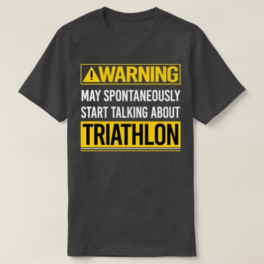 Warning may spontaneously start talking about Tria T-Shirt (Design vorne)