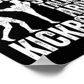 Warning May Suddenly Start Talking About Kickboxin Poster (Ecke)