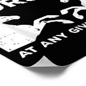 Warning May Talk About Horses Funny Riding Men Wom Poster (Ecke)