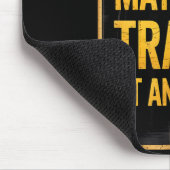 Warning_ May Talk Trains _ Funny Model Train Sayin Mousepad (Ecke)