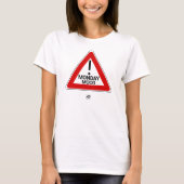 Warning Monday Mood Ahead – Monday Humor T-Shirt (Vorderseite)