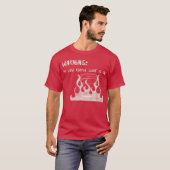 Warning My Low Coffee Light Is On T-Shirt (Vorne ganz)
