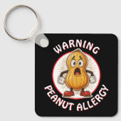 Warning Peanut Allergy Alert   Schlüsselanhänger (Vorderseite)