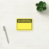 WARNING POST-IT KLEBEZETTEL (Büro)