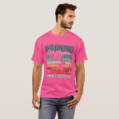 Warning Rock Climbing Is Highly Mountaineering fun T-Shirt (Vorne ganz)