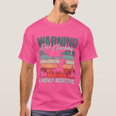 Warning Rock Climbing Is Highly Mountaineering fun T-Shirt (Vorderseite)
