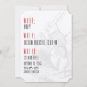 WARNING! Sachen konnten ein Stückchen VERRÜCKT Einladung (Rückseite)