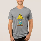 Warning Sarcasm On I Need Coffee T-Shirt Tri-Blend Shirt (Vorderseite)