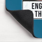 Warning Sign - Engineer On The Loose Funny Job Quo Mousepad (Ecke)