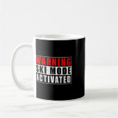 Warning Ski Mode Activated 1  Kaffeetasse (Links)