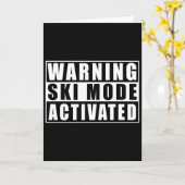 Warning Ski Mode Activated Karte (Gelbe Blume)