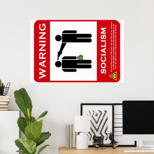 Warning: Socialism Poster (Heimbüro)
