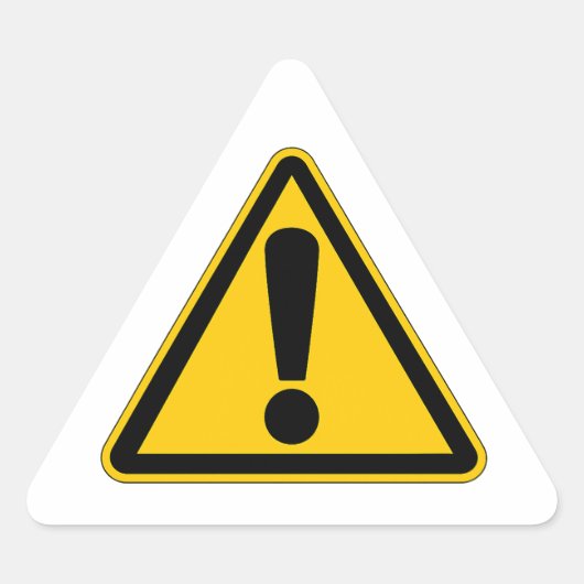 Warning Sticker (Vorderseite)