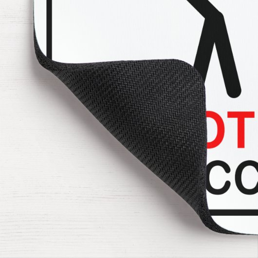 WARNING! Stören Sie nicht den Buchhalter Mousepad (Ecke)